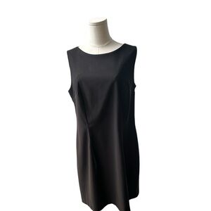 ILVA Dress Black Sleeveless Shift Dress Size 14